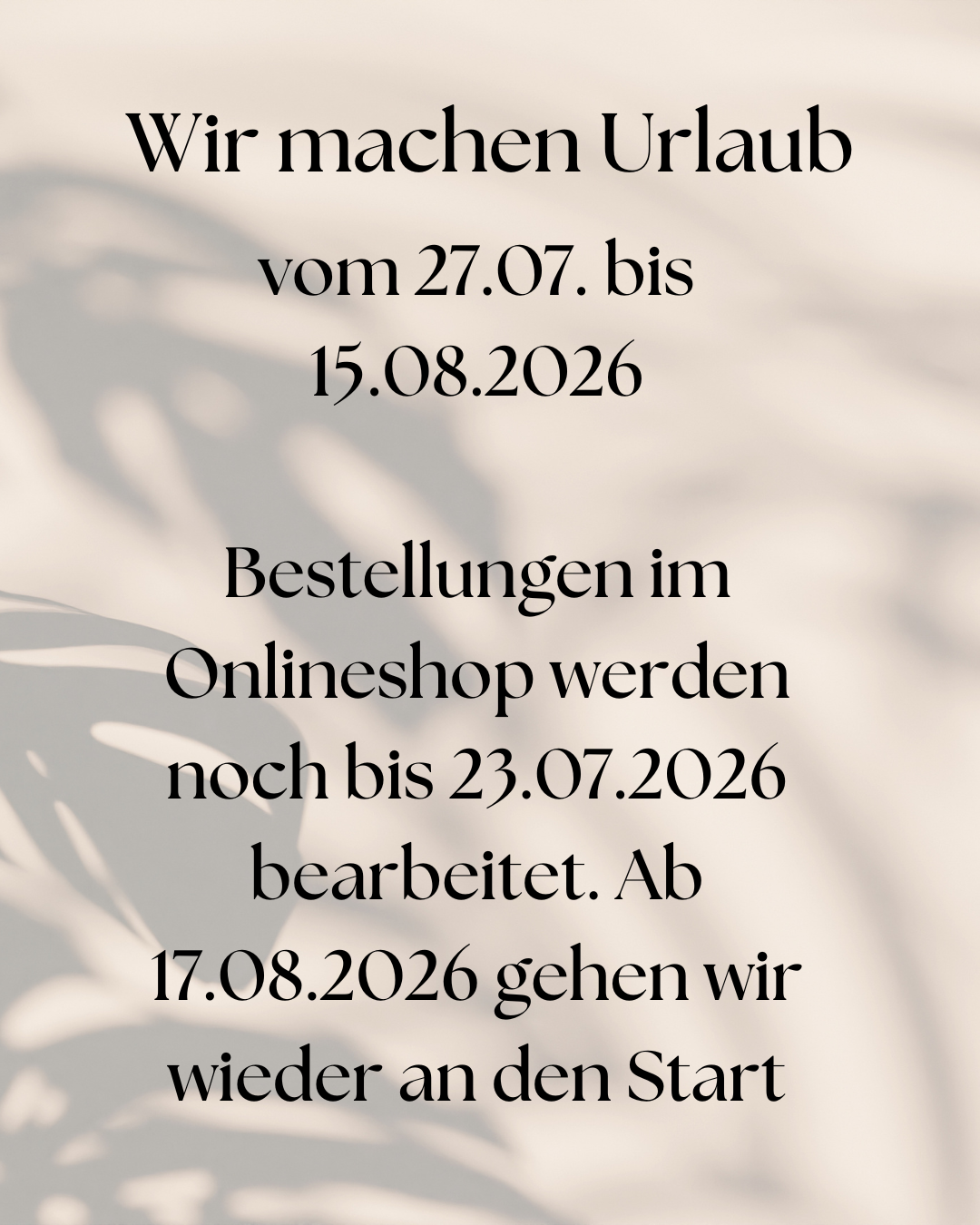 Urlaub